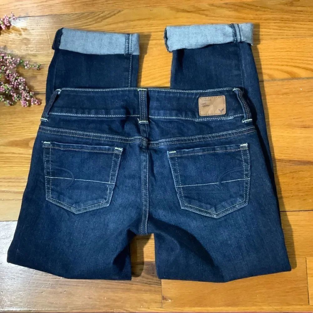 American Eagle stretch Artist crop jeans